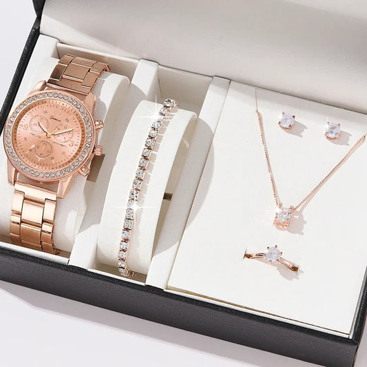Paris Watches 6 pcs Set Luxury Jewelry