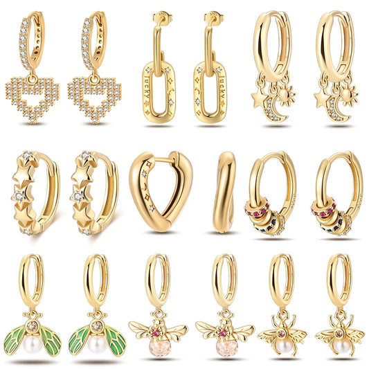 Paris Golden Earrings